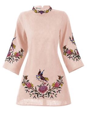 Fanm Mon SHALA DRESS in peach XXS NWOT